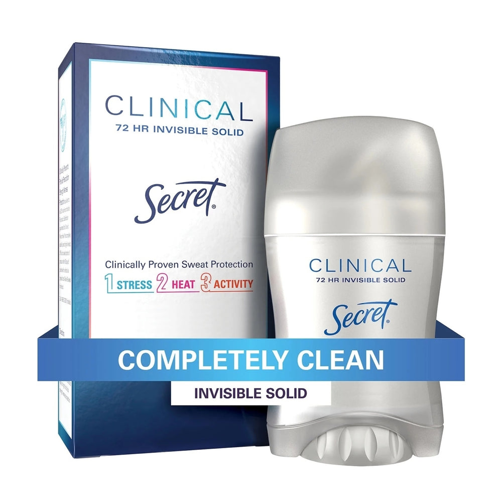 Secret Clinical Invisible Solid Deodorant Completely Clean 1.6 Ounce (3 Count) Image 2