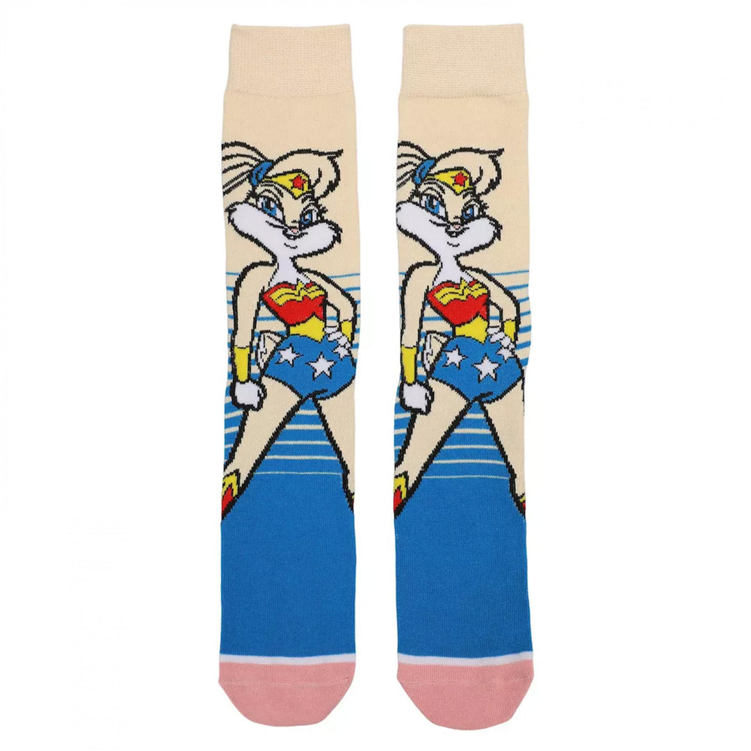 Justice League X Looney Tunes Crew Socks 5-Pair Pack Image 3