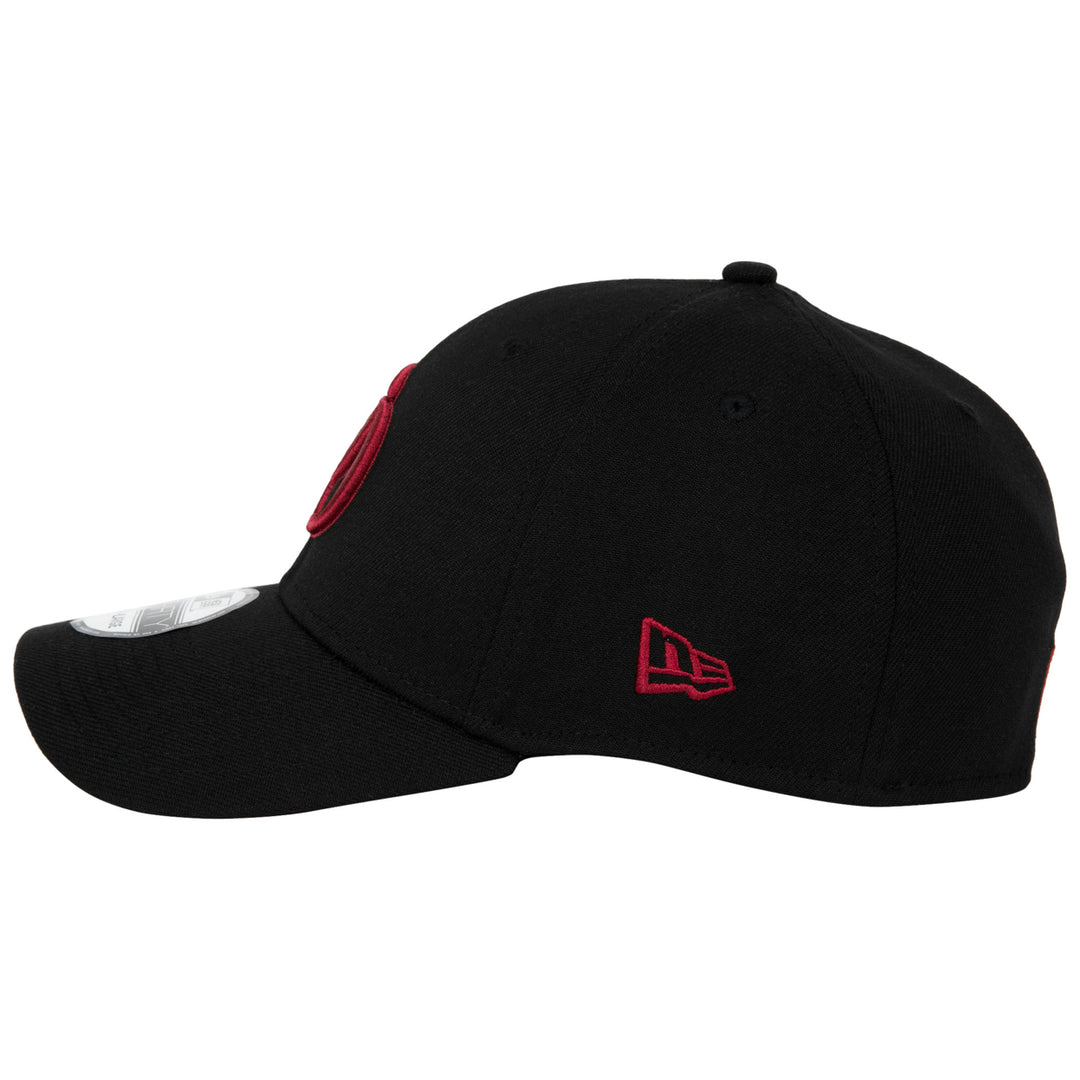 Daredevil Logo Black Colorway Era 39Thirty Fitted Hat Image 3