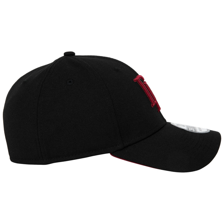 Daredevil Logo Black Colorway Era 39Thirty Fitted Hat Image 4