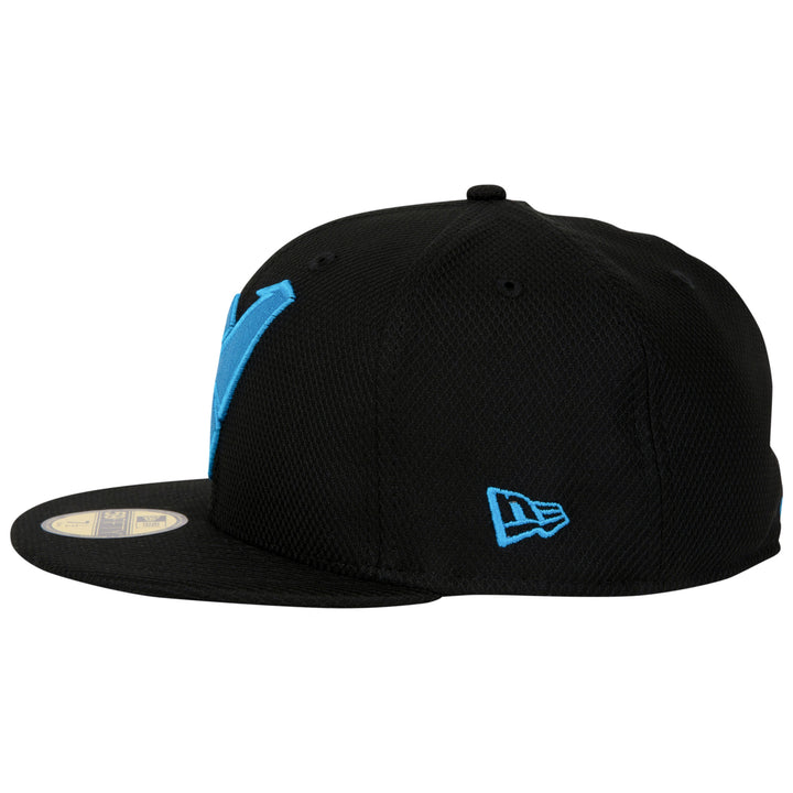 Nightwing Symbol Black Colorway Era 59Fifty Fitted Hat Image 3