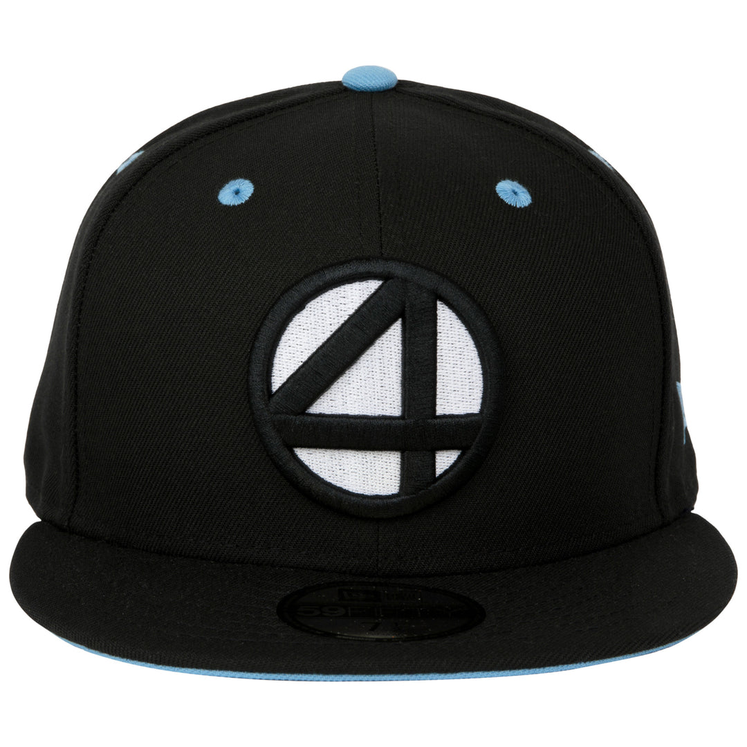 Fantastic 4 Logo Black Colorway Era 59Fifty Fitted Hat Image 2