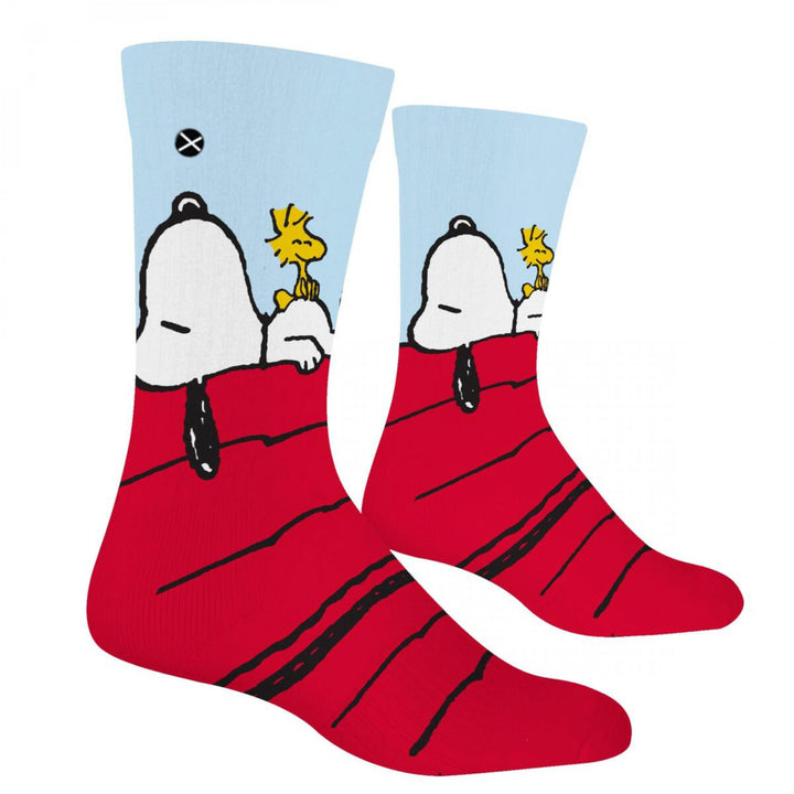 Peanuts Snoopy and Woodstock Crew Socks Image 3