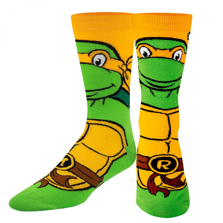 Teenage Mutant Ninja Turtles Michelangelo Crew Socks Image 2