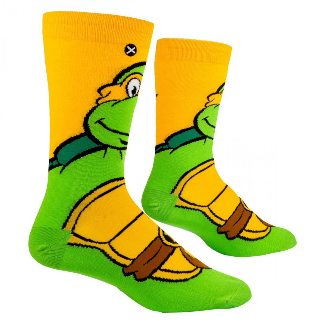 Teenage Mutant Ninja Turtles Michelangelo Crew Socks Image 3