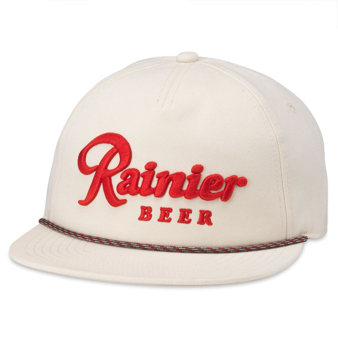 Rainier Beer Logo Cream Colorway Adjustable Hat Image 1