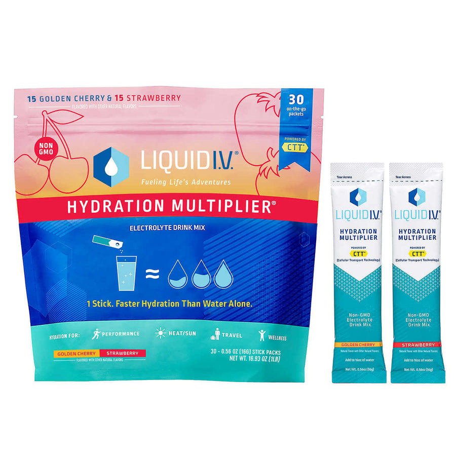 Liquid I.V. Hydration Multiplier Electrolyte Drink Mix Variety 0.56 Oz 30 Ct Image 1