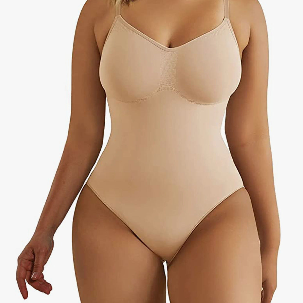 Tummy Control Shapewear Bodysuit Stretchy Seamless Full Body Size Chart Available Image 2