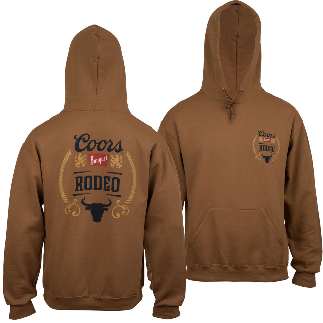 Coors Banquet Rodeo Front and Back Print Pullover Hoodie Image 1