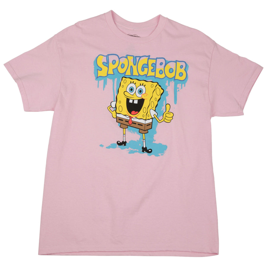 SpongeBob SquarePants Graffiti Drip Juniors T-Shirt Image 1