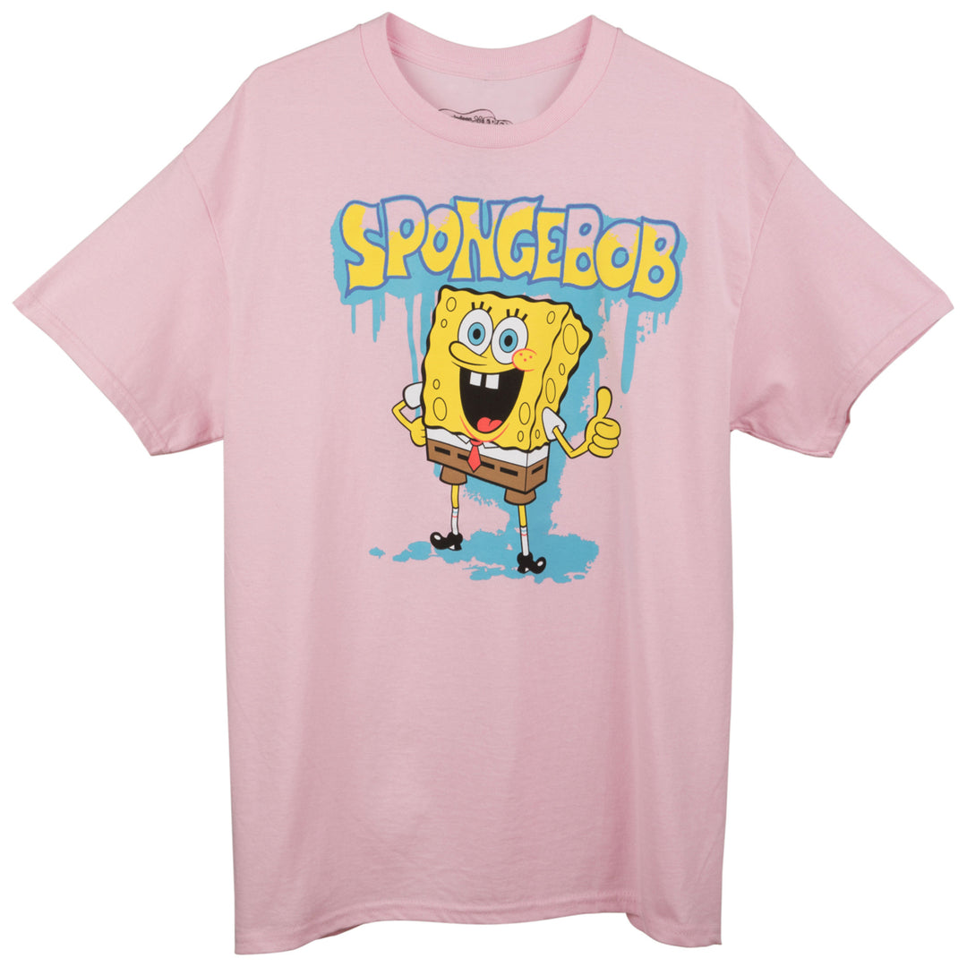 SpongeBob SquarePants Graffiti Drip Juniors T-Shirt Image 2