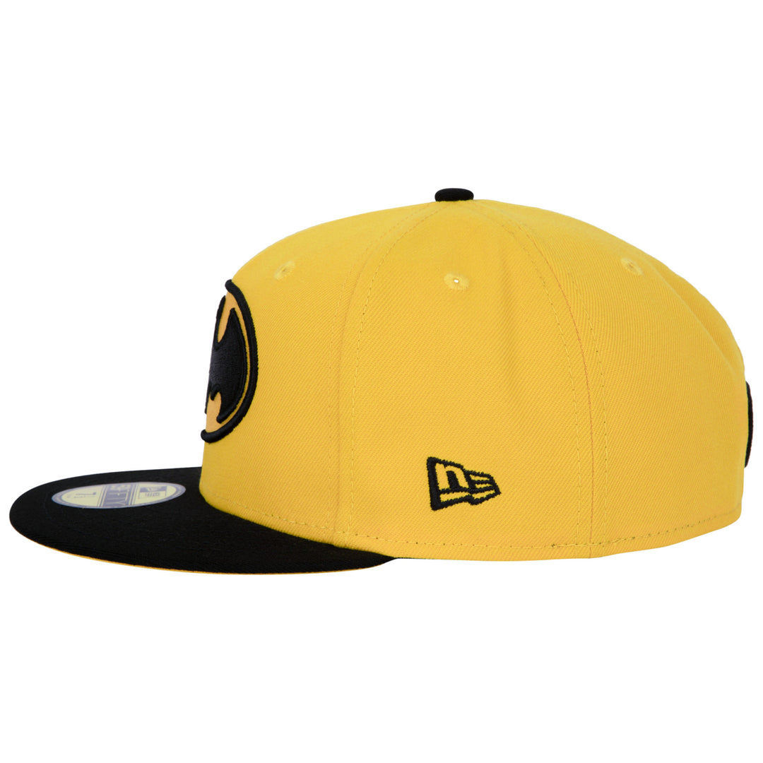 Batman Logo Yellow Colorway Era 59Fifty Fitted Hat Image 3