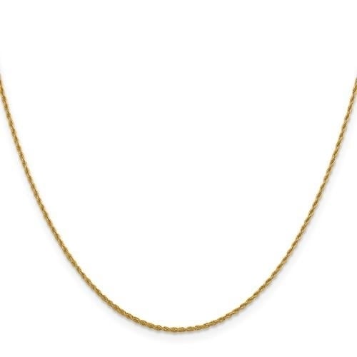 Leslies 1.2 mm Loose Rope 24in Chain Solid 10K Yellow Gold Image 3