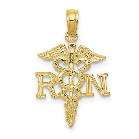 14k Polished R.N. Pendant Image 1