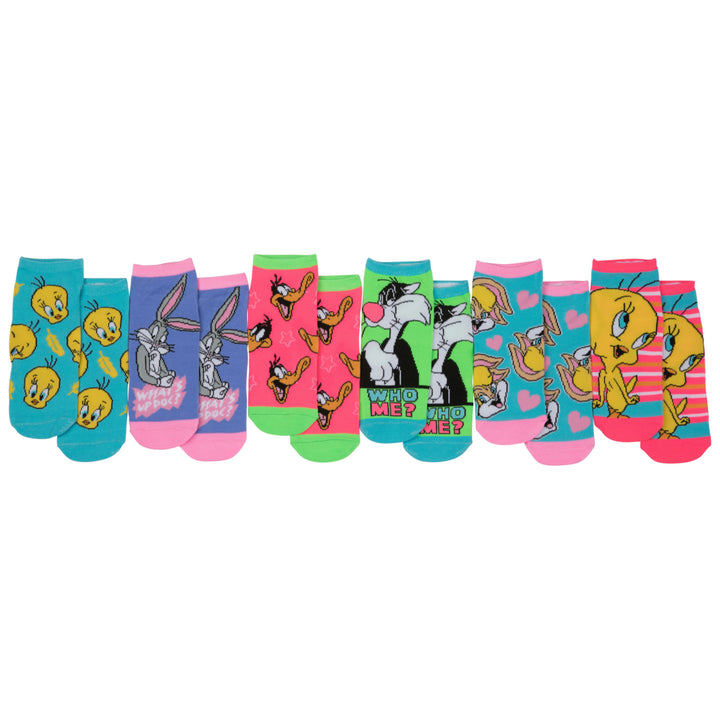 Looney Tunes Bright Womens 6-Pair Pack of Low Cut Socks Image 1