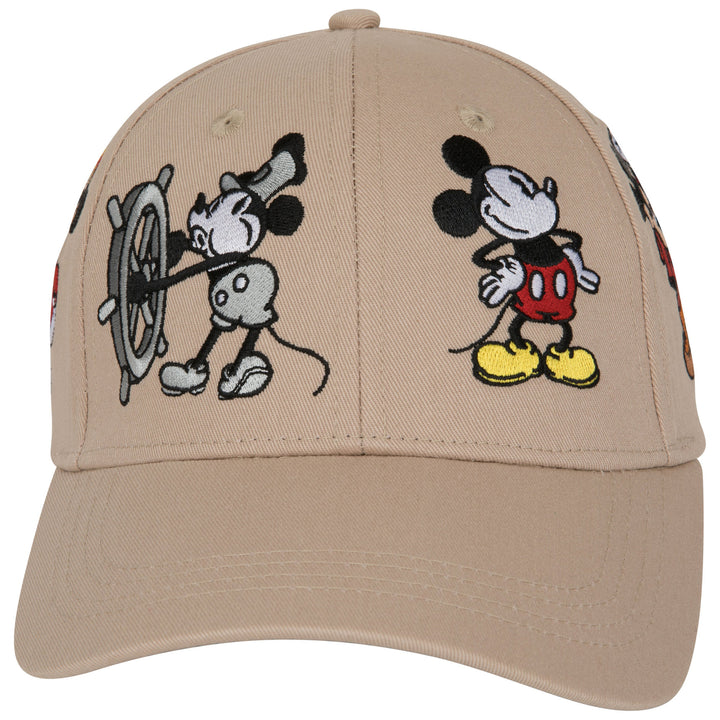 Disney Mickey Mouse Through The Years Baseball Cap Image 2