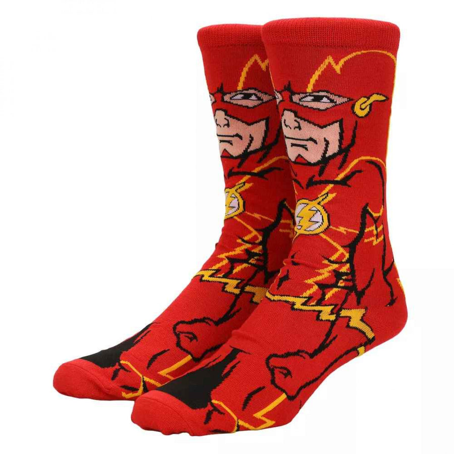 The Flash Rebirth 360 Character Crew Socks Image 1