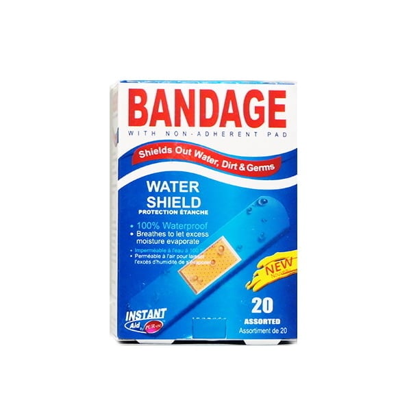 Instant Aid Water Shield Bandages (20 In 1 Pack) By Purest Image 1