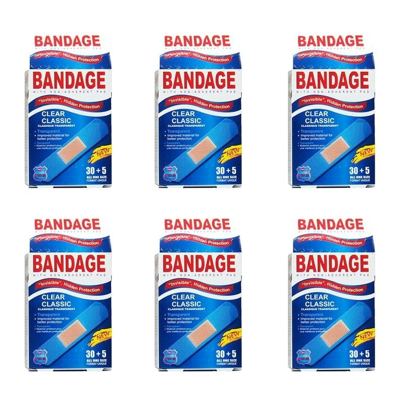 Instant Aid Clear Classic Bandage (35 In 1 Pack) (Pack of 6) 311461 By Purest Image 1