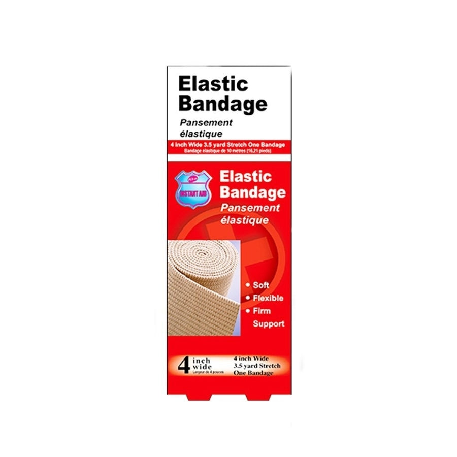 Instant Aid- 4 Inch Wide Elastic Bandage (Pack of 3) By Purest Image 1