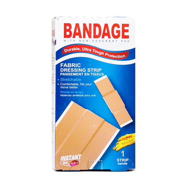 Instant Aid Bandage- Fabric Dressing Strip (Pack of 3) 311591 By Purest Image 1