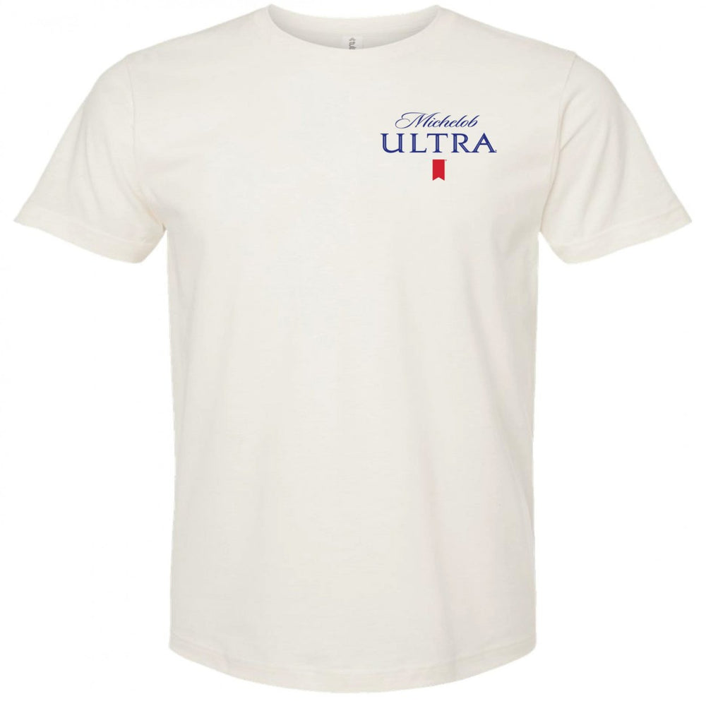 Michelob Golf Club Beige Colorway Front and Back Print T-Shirt Image 2