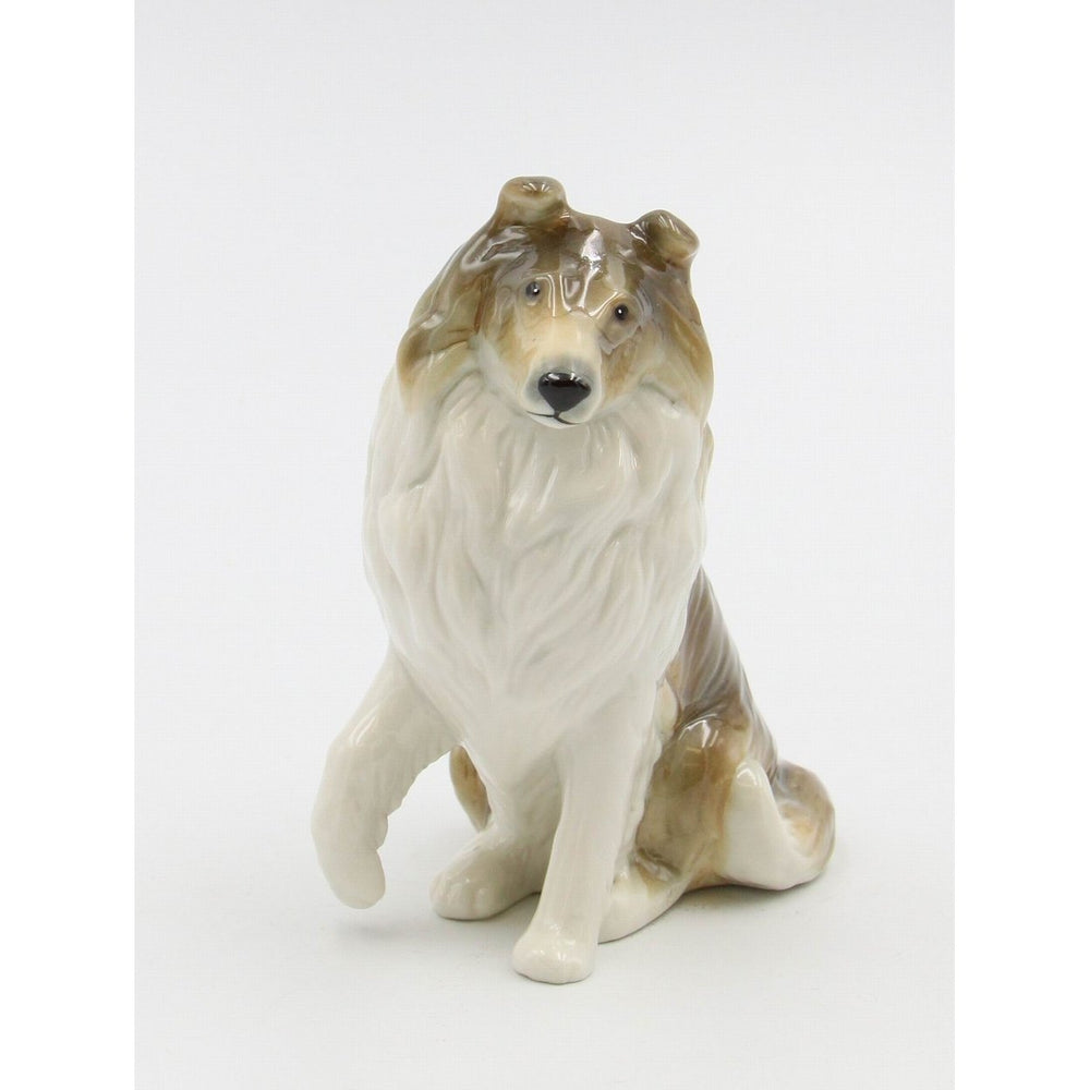 Ceramic Border Collie Dog Figurine 3.625" Gift for Dog Lovers Image 2