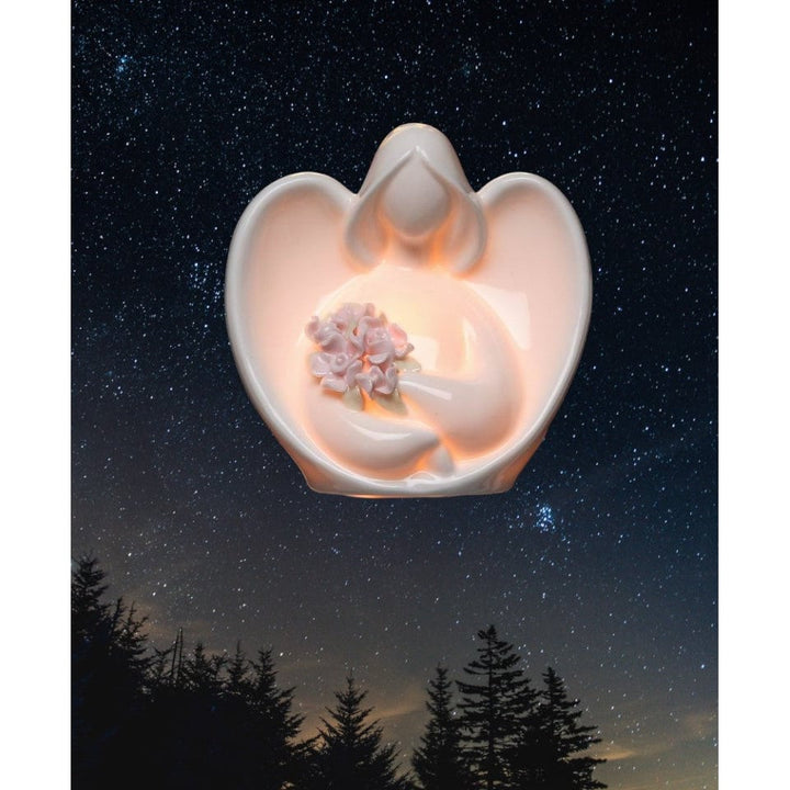 Ceramic Angel Night Light Plug-In 4.25x2.25in Religious Image 2