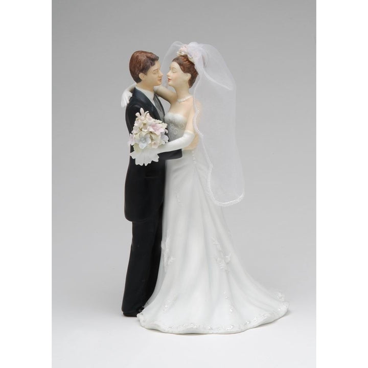 Ceramic Bride and Groom Figurine 8.5 inch Gift Anniversary Home Image 3