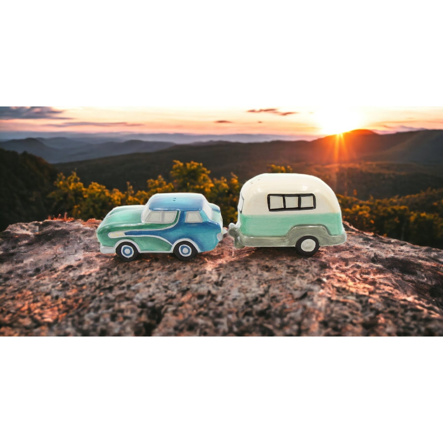 Ceramic Car and RV Salt and Pepper Shakers Image 1