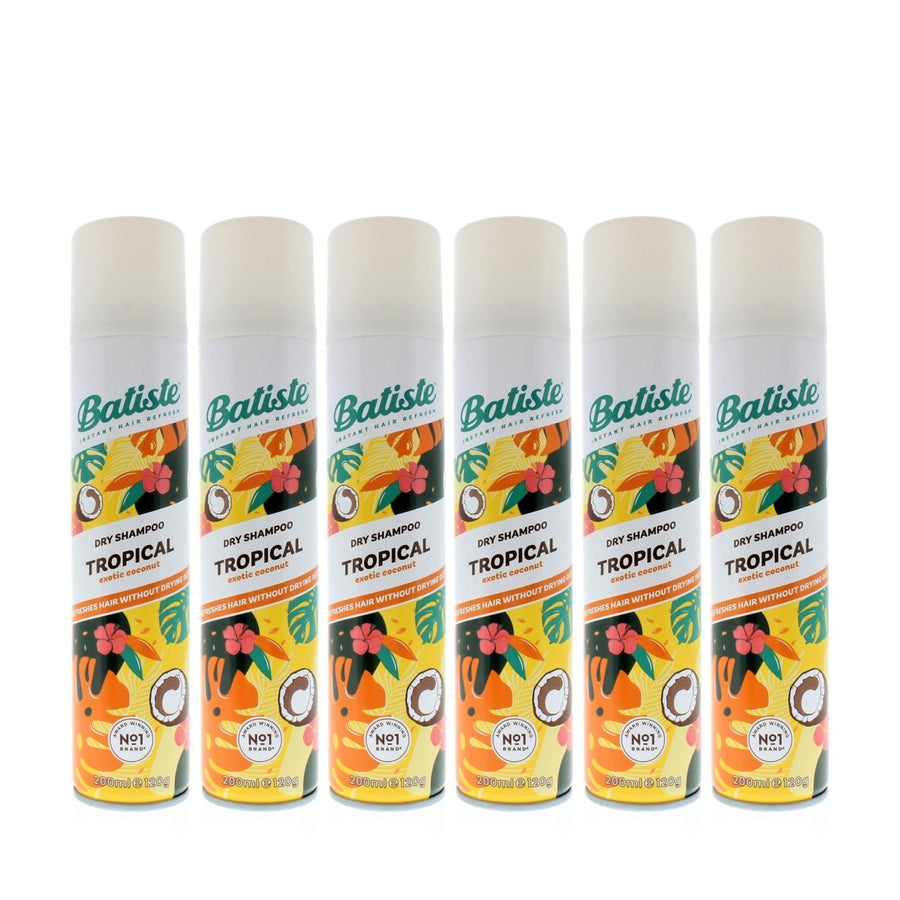 Batiste Dry Shampoo Tropical Exotic Coconut 200ml/120g (6-Pack) Image 1