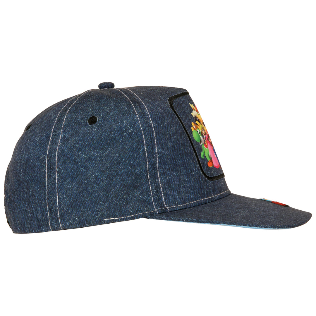 Super Mario Bros. Cast Denim Youth Hat Image 3