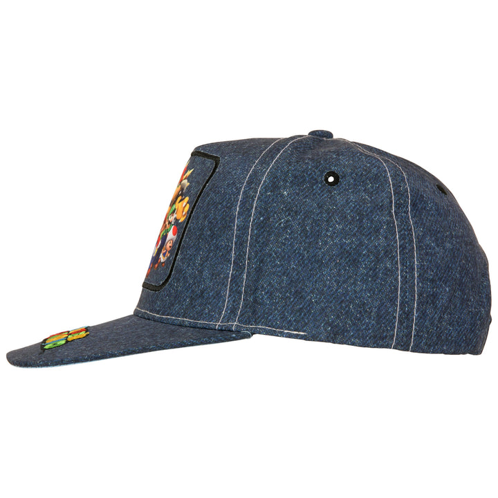 Super Mario Bros. Cast Denim Youth Hat Image 4