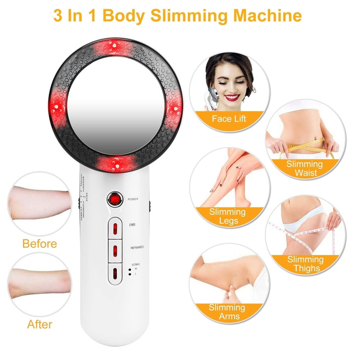 Ultrasonic Body Shaping Machine 3 in 1 Multifunctional EMS Infrared Massager Fat Remover For Belly Waist Leg Arm Image 3