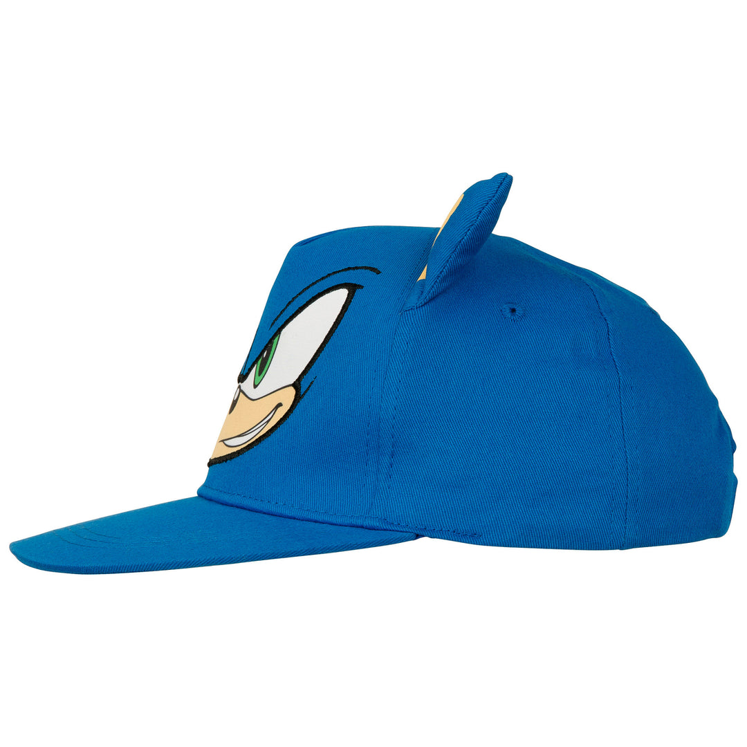 Sonic the Hedgehog Big Face Youth Hat with Ears Image 3
