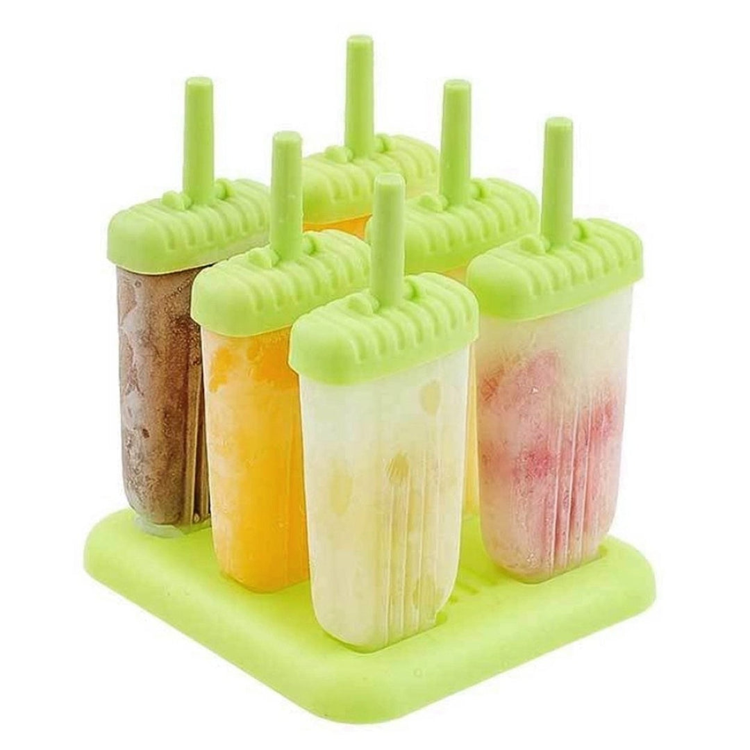 6Pcs Popsicle Molds Reusable Ice Cream DIY Ice Pop Maker Ice Bar Maker Plastic Popsicle Mold For Homemade Iced Snacks Image 2