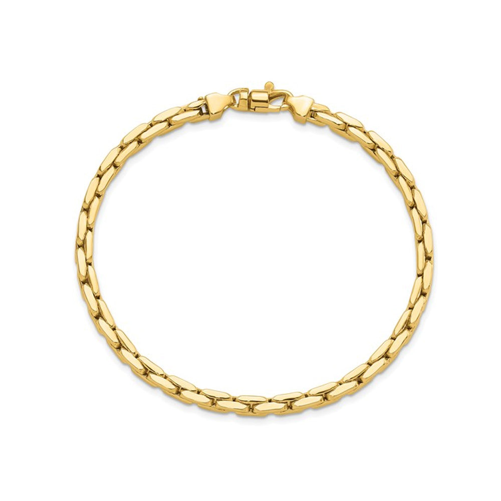 Mens 14K Yellow Gold Fancy Link Bracelet (8.25 Inches) Image 3