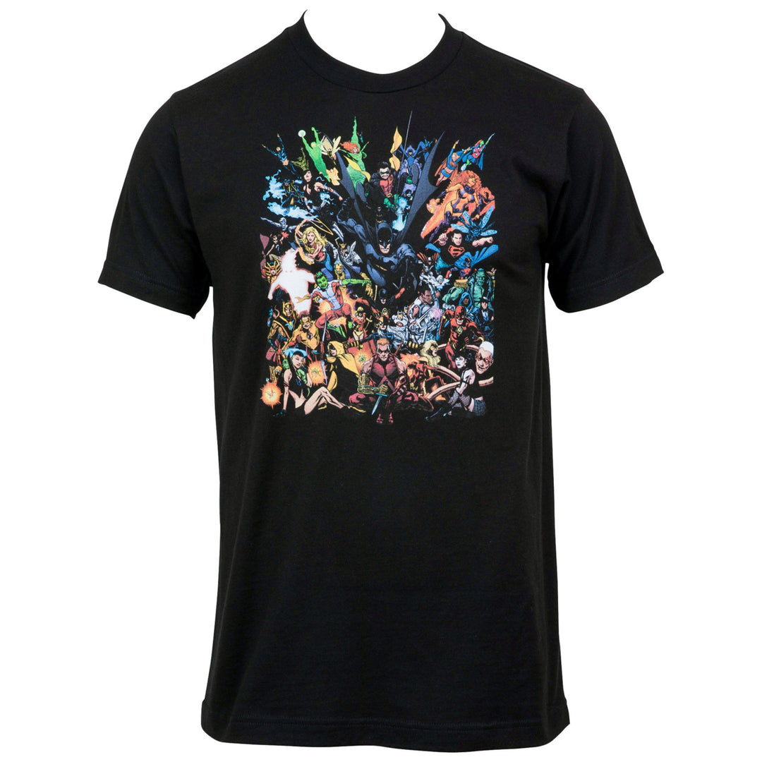 DC Heroes And Justice League All Here T-Shirt Image 1