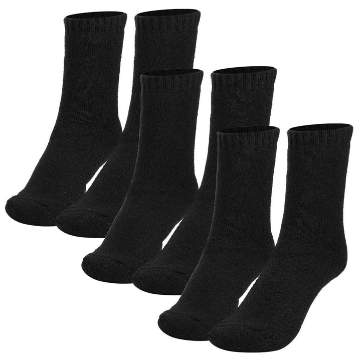 3 Pairs Men Warm Wool Socks Soft Cozy Winter Thermal Socks For Men Thick Heat-Trapping Moisture Wicking Socks Image 3