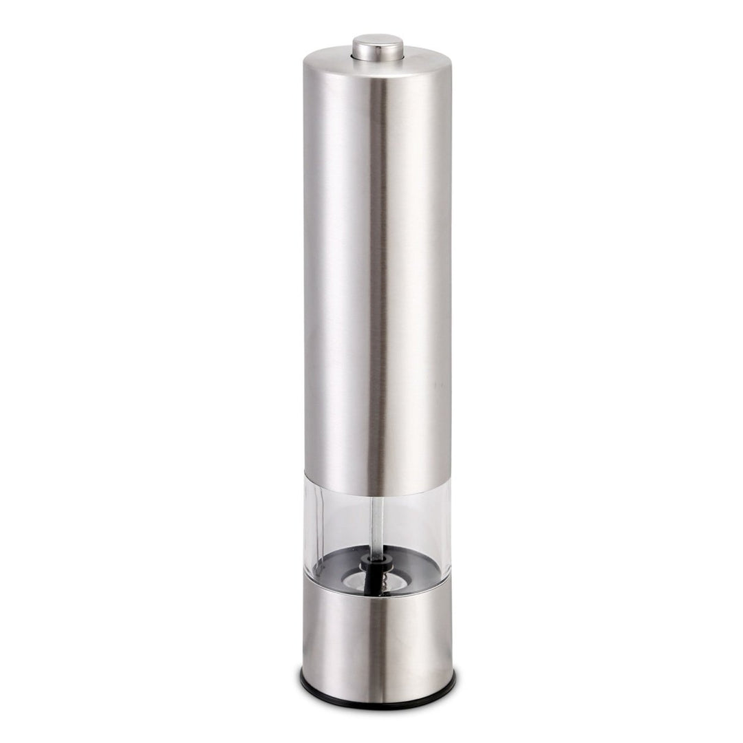 Electric Salt Pepper Grinder with Light Adjustable Coarseness Stainless Steel Salt Pepper Shaker Image 1