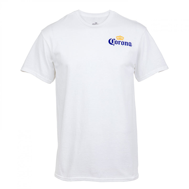 Corona Extra Beach Club Front and Back Print T-Shirt Image 2