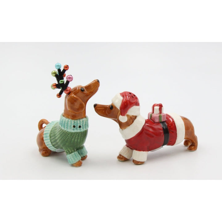 Ceramic Dachshund Salt and Pepper Shakers Image 3