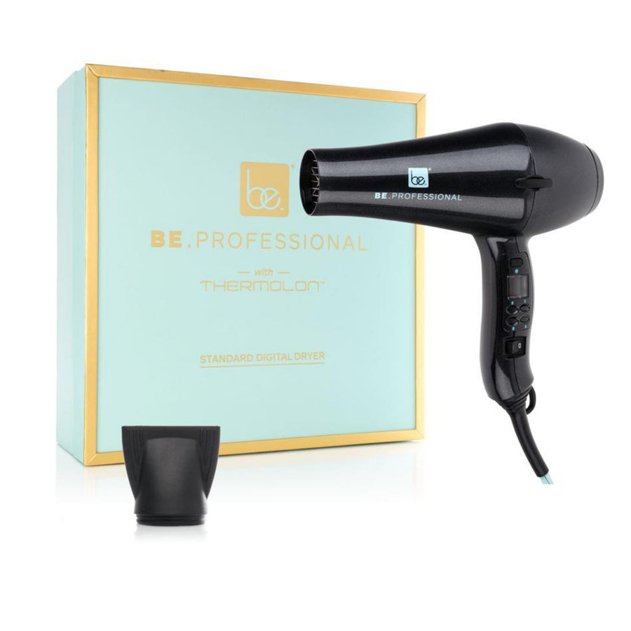 Be Professional Digital Blow Dryer Long Nozzle Pearl Black 5 Heat Settings Image 1