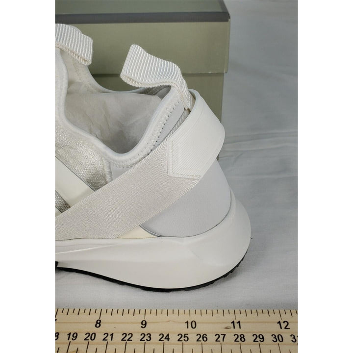 Tom Ford Mens Jago Designer Trainer Sneakers Mesh Shoe White J1100T US 8 NWB Image 4