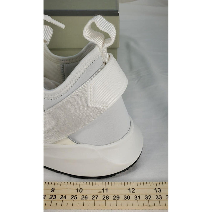 Tom Ford Mens Jago Designer Trainer Sneakers Mesh Shoe White J1100T US 12 NWB Image 4