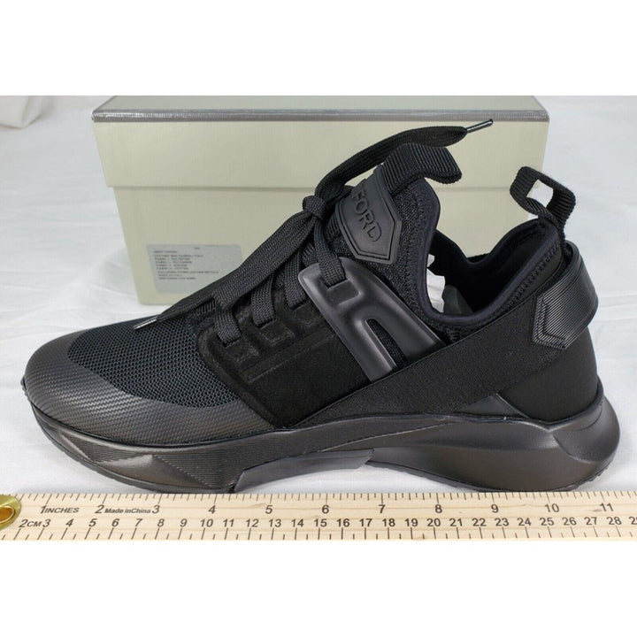 Tom Ford Mens Jago Designer Trainer Sneakers Mesh Shoe Black J1100T US 7.5 NWB Image 3