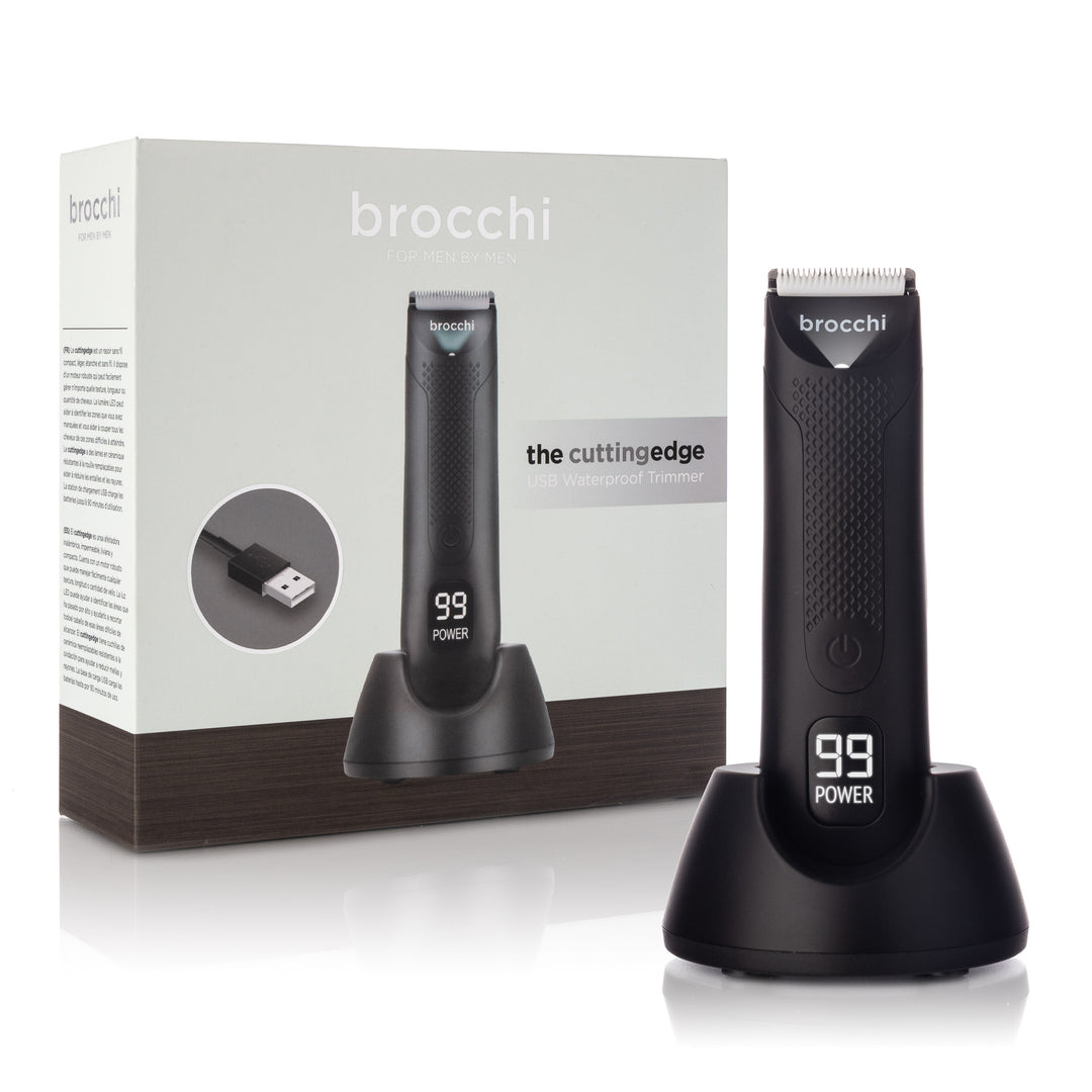 Brocchi Waterproof Rechargeable Body Hair Trimmer 6000 RPM Stainless Steel Blades Image 1