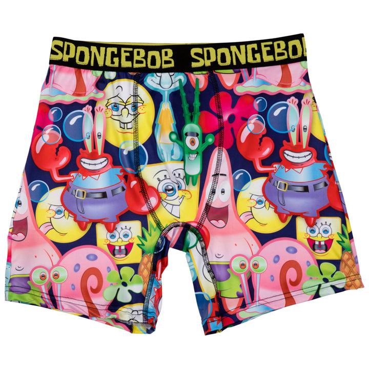 SpongeBob SquarePants Bubble Party Collage Boxer Briefs Image 3
