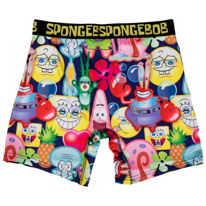 SpongeBob SquarePants Bubble Party Collage Boxer Briefs Image 4