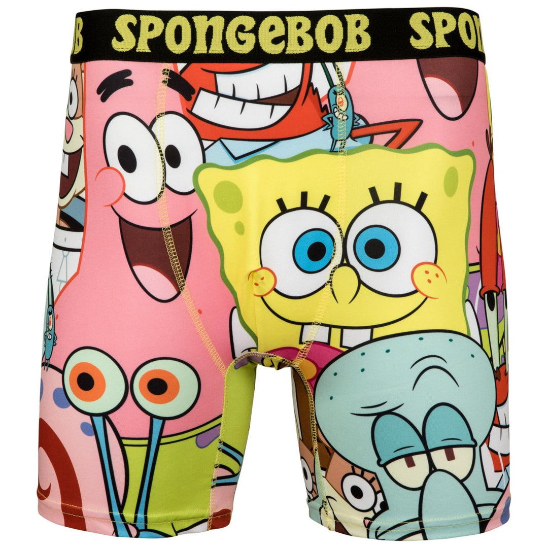 SpongeBob SquarePants The Gangs All Here Boxer Briefs Image 1